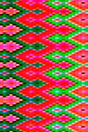 Video Weavings is a link between the modern (video) and the ancient (weaving) technologies. Video Weavings are based on poetic mathematical rhymes, or algorithms, visualized in real time on the warp and weft of video's horizontal and vertical scanning electron beams, color phosphors, plasma cells, and LCD pixels.