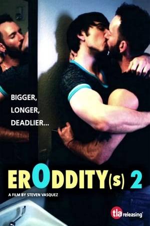ErOddity(s) 2 follows the lives of several gay youths and adults as they discover a world of the odd, the erotic and the supernatural, all of it in three short films. First, a Texas teen and wanna be actor knocks them dead at "The Audition". Second, two soldiers are on a secret mission in the jungles of South America. Once captured, their last night together will reveal dark secrets and create sexual tensions that will cause wide spread collateral damage in "The Private War of Joseph Sargent". And finally, in "The Caretaker of Cook County", a cemetery worker hides his recent disfigurement under the cloak of a sinister hood. But it doesn't hide his twisted attempt to recapture the one that got away. An attempt that includes the help from young male bodies fresh from the mortuary!
