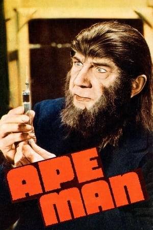 A scientist is turned into an ape man.