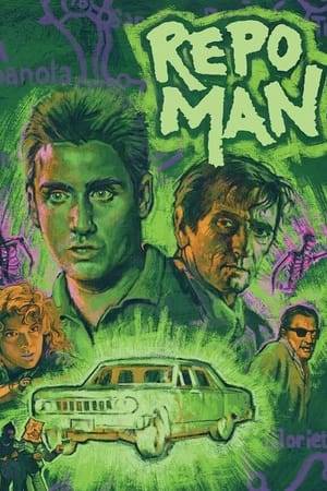 A down and out young punk gets a job working with a seasoned repo man, but what awaits him in his new career is a series of outlandish adventures revolving around aliens, the CIA, and a most wanted '64 Chevy.