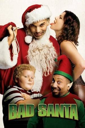 A miserable conman and his partner pose as Santa and his Little Helper to rob department stores on Christmas Eve. But they run into problems when the conman befriends a troubled kid.
