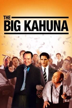Three salesmen working for a firm that makes industrial lubricants are waiting in the company's "hospitality suite" at a manufacturers' convention for a "big kahuna" named Dick Fuller to show up, in hopes they can persuade him to place an order that could salvage the company's flagging sales.