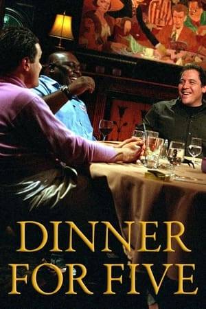 Dinner for Five is a television program in which actor/filmmaker Jon Favreau and a revolving guest list of celebrities eat, drink and talk about life on and off the set and swap stories about projects past and present. The program seats screen legends next to a variety of personalities from film, television, music and comedy, resulting in an unpredictable free-for-all. The program aired on the Independent Film Channel with Favreau the co-Executive Producer with Peter Billingsley.

The show format is a spontaneous, open forum for people in the entertainment community. The idea, originally conceived by Favreau, originated from a time when he went out to dinner with colleagues on a film location and exchanged filming anecdotes. Favreau said, "I thought it would be interesting to show people that side of the business". He did not want to present them in a "sensationalized way [that] they're presented in the press, but as normal people". The format featured Favreau and four guests from the entertainment industry in a restaurant with no other diners. They ordered actual food from real menus and were served by authentic waiters. There were no cue cards or previous research on the participants that would have allowed him to orchestrate the conversation and the guests were allowed to talk about whatever they wanted. The show used five cameras with the operators using long lenses so that they could be at least ten feet away from the table and not intrude on the conversation or make the guests self-conscious. The conversations lasted until the film ran out. A 25-minutes episode would be edited from the two-hour dinner.