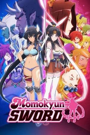 Momoko is a beautiful young sword fighter who was born inside a peach. She lives with her constant companions—the dog god Inugami, the monkey god Sarugami, and the pheasant god Kijigami—in a peaceful paradise. However, a demon army led by devil king invades the paradise and steals the precious treasure that protects Momoko's land. To retrieve the treasure and save the people, Momoko embarks on a great adventure with her three companions.