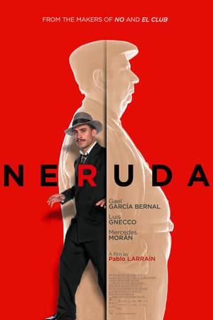 It’s 1948 and the Cold War has arrived in Chile. In the Congress, prominent Communist Senator and popular poet Pablo Neruda accuses the government of betraying the Party and is stripped of his parliamentary immunity by President González Videla. The Chief of Investigative Police instructs inspector Óscar Peluchonneau to arrest the poet. Neruda tries to escape from the country with his wife, the painter Delia del Carril, but they are forced to go underground.
