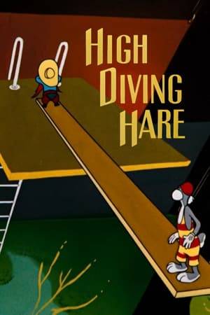 Yosemite Sam tries to force Bugs Bunny to do a high-diving act when the regular act cancels.