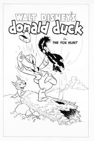 Donald controls the hounds , and Goofy is riding on Horace Horsecollar, as the fox outwits both of them.