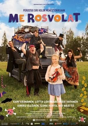 The Rosvola family – The Robbersons drive around the country in their pirate car robbing bypassing cars of their sweets, extra food and consumer goods. Life changes for the Rosvolas when they accidentally kidnap 10-year-old Vilja, a diligent school girl. Will Vilja succeed in escaping or will she become friends with the Rosvolas´ children Hele (12 years) and Kalle (9 years)? We are the Pirates of the Roads is a funny and crazy adventurous road movie for children.