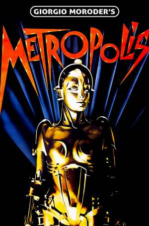 In 1984, Academy Award winning composer Giorgio Moroder introduced Fritz Lang’s science fiction epic Metropolis to a new generation of filmgoers. Working in collaboration with film archivists globally, Moroder supervised a special reconstruction, with color tinting, fewer intertitles and newly restored footage. A pioneer in the field of digital music, Moroder backed this special edition with a throbbing new score, punctuated with pop songs from some of the biggest stars of the early MTV era: Freddie Mercury, Pat Benatar, Adam Ant, Bonnie Tyler, Loverboy and others.