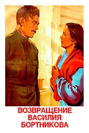 Originally titled Vozvrachenia Vassilya Bortnikov, Vassili's Return was the last directorial effort by the great V.I. Pudovkin, who died in June of 1953. Like many of Pudovkin's later works, the film was diluted by interference from communist party officials; what remains, however, is well worth having, if miles removed from the brilliance of his earlier Mother, End of St. Petersburg and Storm over Asia. Based on a novel by G. Nikolayeva, the story centers upon a Russian named Vassili (Serge Lukynaov), who leaves his wife to do battle against the Germans in WW II. When Vassili is reported to have been killed in battle, his wife Avodtya (Natalya Medvedeva) marries another man. Per the film's title, Vassili returns, only to find his wife ostensibly out of his reach. Vassili and his former spouse eventually reunite as friends if not lovers, working side by side on a state-approved collective farm.