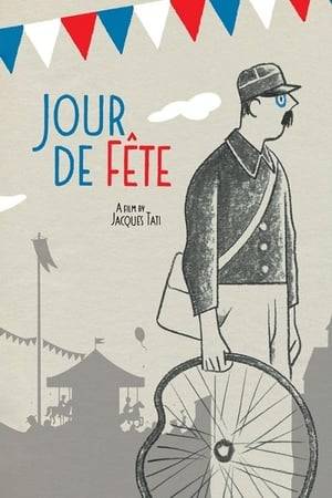 Jour de Fête tells the story of an inept and easily-distracted French mailman who frequently interrupts his duties to converse with the local inhabitants, as well as inspect the traveling fair that has come to his small community. Influenced by too much wine and a newsreel account of rapid transportation methods used by the United States postal system, he goes to hilarious lengths to speed the delivery of mail while aboard his bicycle.