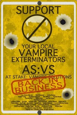 Sequel to the 2012 film "At Stake: Vampire Solutions", the AS:VS team is back and facing a host of new problems as they work to avoid government shut down, and fight to stay alive while combating the growing vampire threat.