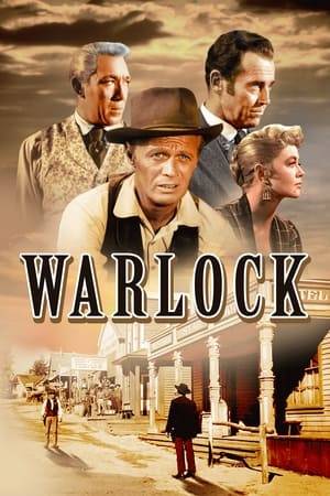 A band of murderous cowboys has imposed a reign of terror on the town of Warlock. With the sheriff humiliatingly run out of town, the residents hire the services of Clay Blaisedell as de facto town marshal. He arrives along with his friend, Tom Morgan, and sets about restoring law and order on his own terms whilst also overseeing the establishment of a gambling house and saloon.