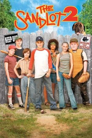 A decade has passed in the small town where the original Sandlot gang banded together during the summer of ’62 to play baseball and battle the Beast. Now comes the sequel, a campy romp back to the dugout where nine new kids descend on the diamond only to discover that a descendant of the Beast lives in Mr. Mertle’s backyard--a monster of mythical proportions known as "The Great Fear."