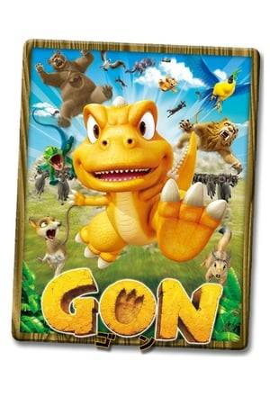 The Gon series features the adventures of the irascible title character, a tiny fictional dinosaur, as he interacts with the natural world. Gon somehow survived the extinction of his fellow dinosaurs and interacts with paleolithic animals.