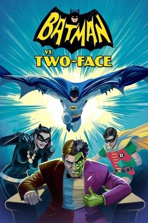 Former Gotham City District Attorney Harvey Dent, one side of his face scarred by acid, goes on a crime spree based on the number '2'. All of his actions are decided by the flip of a defaced, two-headed silver dollar.