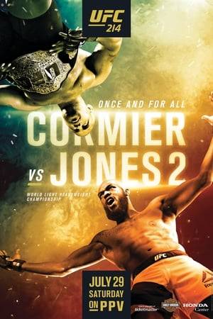 UFC 214: Cormier vs. Jones 2 is a mixed martial arts event held by the Ultimate Fighting Championship on July 29, 2017 at Honda Center in Anaheim, California.