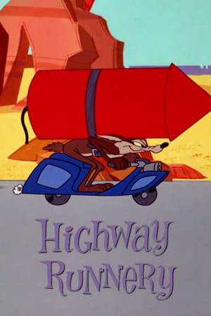 Wile E. Coyote chases the Road Runner around an old jalopy that starts up and runs him over, with the Road Runner at the wheel.