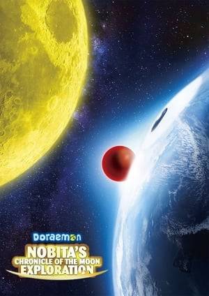 During a Japanese robotic exploration to find life on the other side of the moon, Nobita is watching from Earth and sees the moon turn yellow. With the help of Doraemon, the pair travel to the moon and create bunnies that will build their own colony. After he returns, Nobita tells his class about their adventure but no one will believe him. That is until a new student and his sister arrive who appear to come from a very far away place.