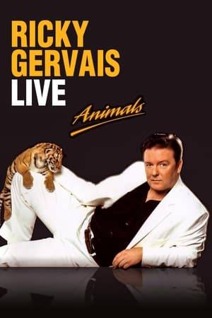 Ricky Gervais entertains a live audience in his first stand-up routine.