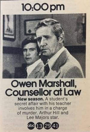 Owen Marshall, Counselor at Law is an American legal drama, jointly created by David Victor and former law professor Jerry McNeely, that starred actor Arthur Hill. The series was broadcast on ABC from 1971 to 1974. A two-hour pilot movie had aired as a 1971 ABC Movie of the Week entry prior to the series run.
