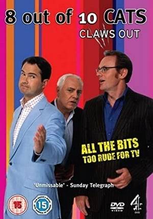 8 Out Of 10 Cats: Claws Out is the uncensored version of the hilarious TV show hosted by Jimmy Carr, "8 out of 10 Cats". Along with Jimmy's team captains, Sean Lock and Dave Spikey, the show features special guest appearances by Alan Carr, David Williams, Christian Slater, Kelly Osborne, Patrick McGuiness and Vic Reeves. The irreverent comedy panel is based around a series of pointless (but funny) opinion polls, debates and surveys. Questions are designed to provoke participants and to set off endless studio arguments which, let's face it, can only be a good thing. 8 Out Of 10 Cats: Claws Out contains all the outrageous bits that were too rude to broadcast on TV--meaning it's essentially over 90 minutes of Jimmy & Co. slagging each other off and arguing about every subject under the sun (including, for example, "What's Best - Kittens or Christmas?").
